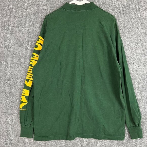 VINTAGE Men In Green Packer Go Green‎ Bay Sweatshirt Men Size XL - Picture 2 of 9